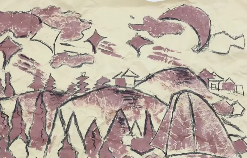 创意绘画《原始大冒险》